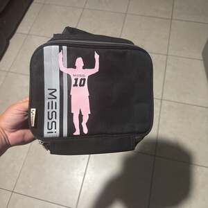 Lionel Messi Soccer Star Lunch Box, Black